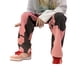 thumbnail image 4 of Sunloudy Jeans largos para hombre, pantalones de mezclilla holgados lavados de cintura media con efecto tie-dye para niños, negro/rosa/azul claro Sunloudy  S M L XL XXL, 4 of 8