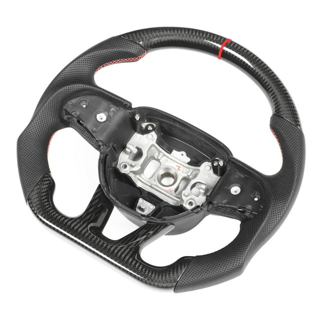 Volant de Voiture, Service Durable Léger pour Voiture, Volant en Carbone Sec