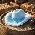thumbnail image 5 of Clossjun Men Women Cowboy Hat Led Sequin Party Caps Flashing Light Up Dance Party Beanies For Birthday Wedding Festival Bar, 5 of 6
