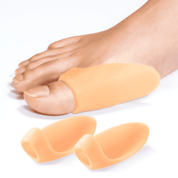 Bukihome 10 Pack Gel Bunion Shield, Bunion Protectors to Cushion Foot, Advanced Bunion Pads to Relieve Pain and Absorb Pressure - Light Beige