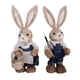 thumbnail image 1 of Monstrate 1 par de figuritas de conejito de decoración de conejo de Pascua de paja para vacaciones Decoración del hogar Azul oscuro, 1 of 1
