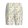 thumbnail image 5 of Naloa Summer Beach Gnomes Men's Short Pajama Pants, Lounge Comfort Shorts with Elasticized Waistband and Side Pockets - Medium, 5 of 9