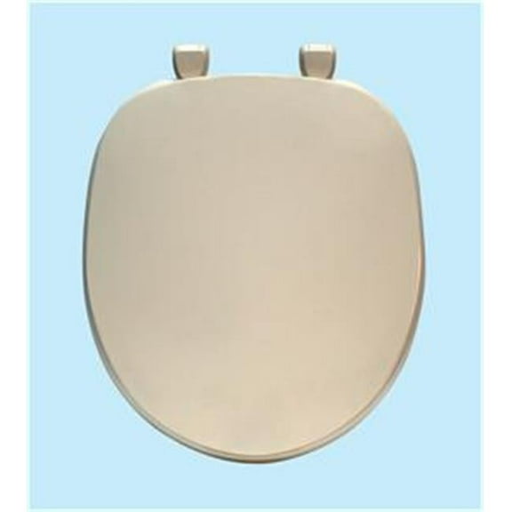Centoco 200-416 Round Plastic Toilet Seat, Residential and Light Weight Commercial, Biscuit