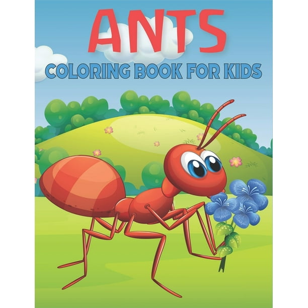 Ant Coloring Book For Kids : cool Ants Designs (Paperback) 