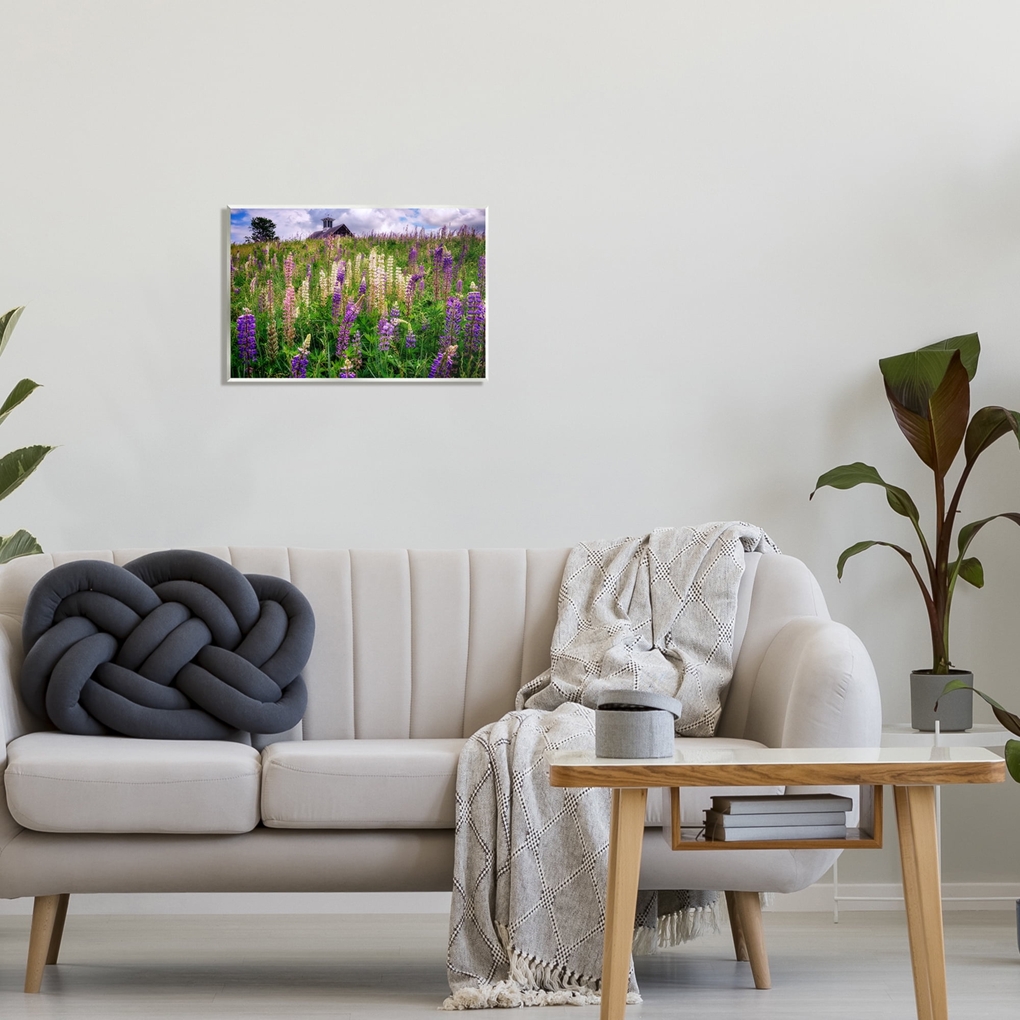 Stupell Wild Lavender Field Grassland Landscape Photography Wall Plaque Unframed Art Print Wall Art