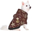 thumbnail image 2 of Fotbe Coffee and Flowers Sudadera con Estampado para Perros Pequeños – Suéter con Capucha para Mascotas, Tela Suave de Forro Polar con Bolsillo-Large, 2 of 7
