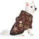 thumbnail image 2 of Fotbe Coffee and Flowers Sudadera con Estampado para Perros Pequeños – Suéter con Capucha para Mascotas, Tela Suave de Forro Polar con Bolsillo-Medium, 2 of 7