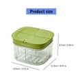 thumbnail image 3 of Stackable 4 Compartment Food Box, Ventilated Kitchen Containers with Removable Lids for Produce Leftovers Space Saving Design, 3 of 9