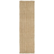 SAFAVIEH Natural Fiber Malcolm Braided Jute Runner Rug, Natural, 2'3" x 12'