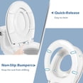 thumbnail image 5 of Tapa de WC, Asiento para inodoro, Asiento de inodoro familiar, Asiento de entrenamiento para niños con Desmontaje Rápido, Diámetro: Para adulto: 29 x 23,5 cm44,8 x 37,1 cm, Forma O, 5 of 5