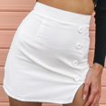 thumbnail image 4 of IROINNID Elastic Waist Short Skirts For Women Fashion High Waist Slim Color Buttock Wrapping Skirt Solid Color Skirt, 4 of 9