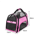 thumbnail image 2 of Bolsa Plegable Para Transporte De Mascota+almohadilla Felpa Rosa Malubero Ventilación, 2 of 3