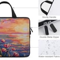 thumbnail image 3 of Werpe Flowers Diving Fabric Laptop Carrying Bag Neoprene Tablet Cover 15inch, 3 of 5
