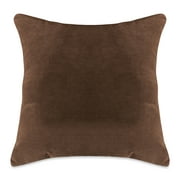 Majestic Home Goods Indoor Dark Brown Faux Suede Extra Large Decorative Throw Pillow 24 in L x 10 in W x 24 in H