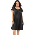 thumbnail image 1 of Fair Nuisette Coloratura pour Femmes Manches Courtes à Volants 30109, Noir Minuit, 1 of 5
