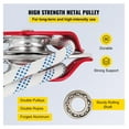 thumbnail image 4 of Twin Sheave Block and Tackle 1/2" x 200Ft, 7700LBS Double Pulley System with Polyester Rope, Forged Aluminum Rigging for Climbing, Lifting & Outdoor Activities, 4 of 7