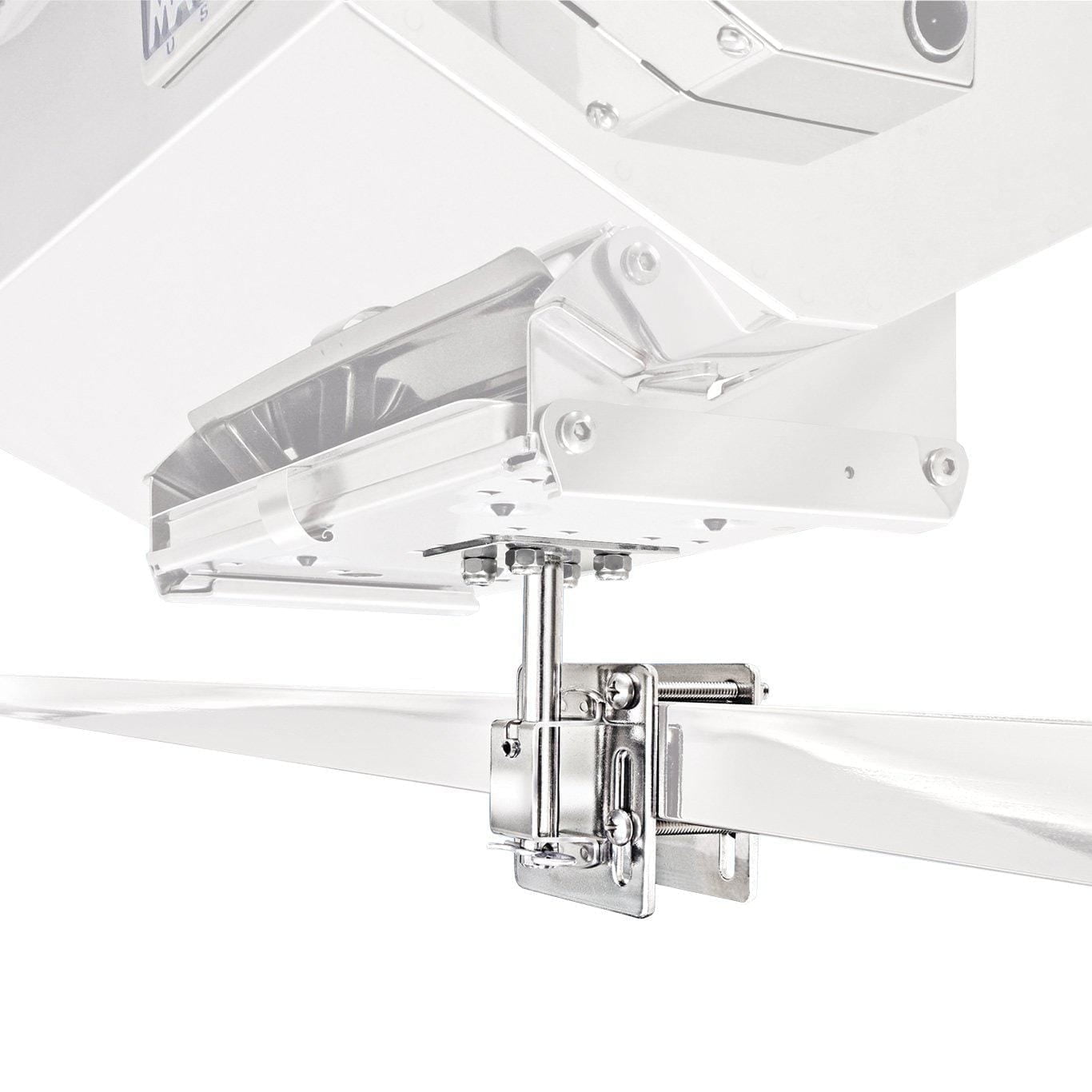Magma T10-340 Single Side/Bulkhead or Square/Flat Rail Mount for Single Mount Rectangular Grills and Fillet Tables| Stainless Steel Boat Grill/Table Mount | Versatile Marine Accessory Bracket