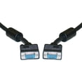 thumbnail image 2 of SVGA Cable with Ferrites, Black, HD15 Male, Coaxial Construction, Double Shielded, 6 foot, 2 of 2