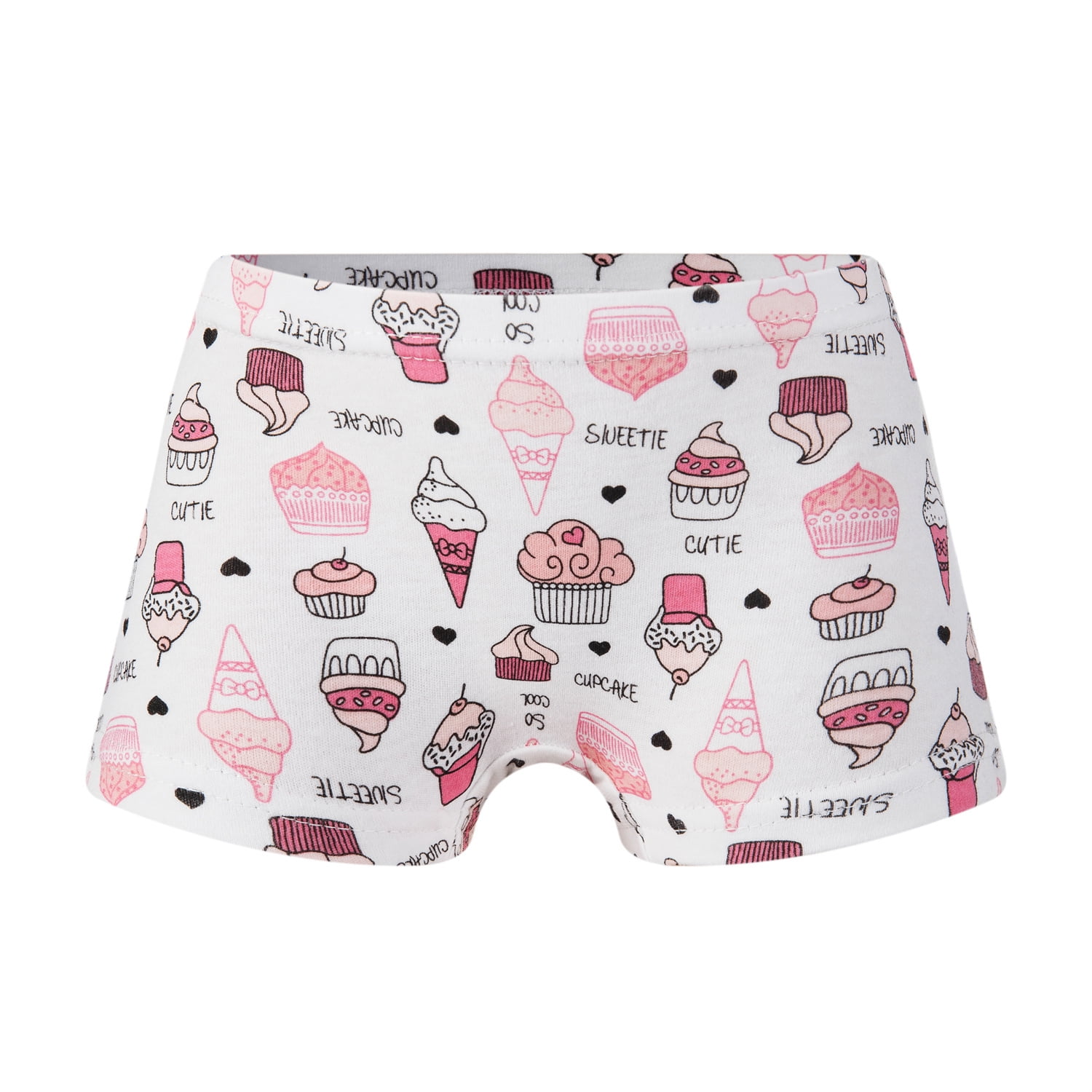 ASUDESIRE Little Girls' Shorts Panties Boyshort 6 Pack Soft 100 Cotton