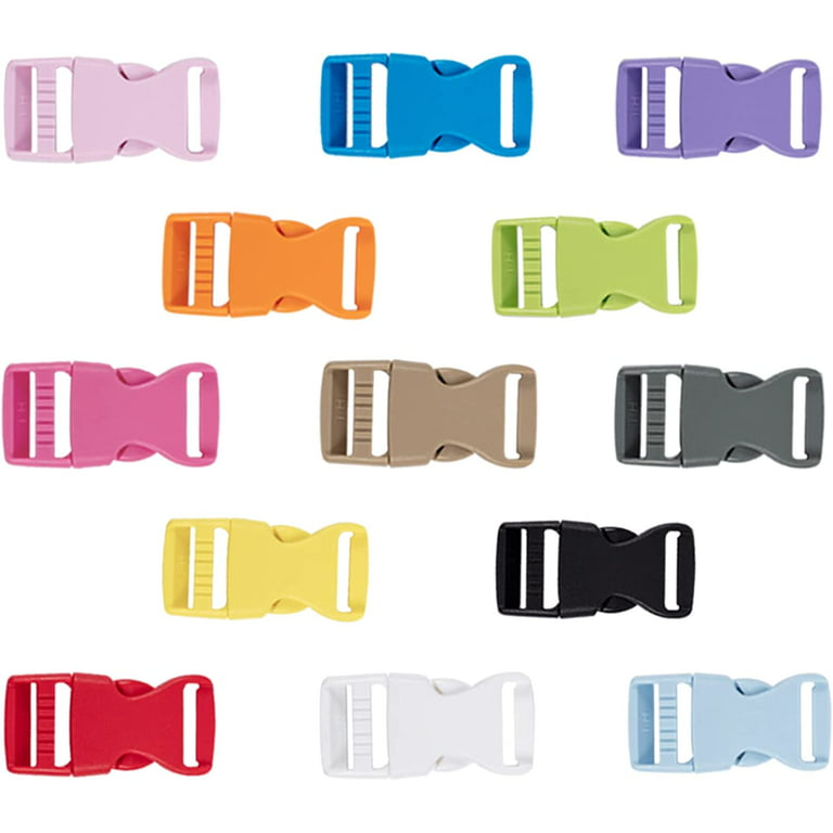 26pcs 13 Colors Side Quick Release Plastic Buckles 1 Inch Adjustable  Colorful Buckles Plastic Buckle Clips for DIY Making Luggage Strap Pet  Collar