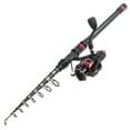 thumbnail image 2 of Blusea Fishing Rod and Reel Combo Carbon Fiber Telescopic Fishing Rod with Spinning Reel Combo Carrier Bag Case Saltwater Freshwater Travel Fishing Lures Jig Hooks Swivels Full Kit, 2 of 3