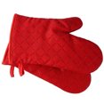 thumbnail image 1 of 1 par de guantes para horno de cocina con superficie de silicona antideslizante resistente al calor y forro de algodón suave, seguros para cocinar, hornear y barbacoa, 1 of 8