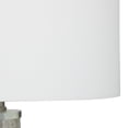 thumbnail image 5 of DecMode 25" Textured Gray Table Lamp with Cream Linen Shade (2 Count), 5 of 10