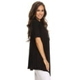 thumbnail image 3 of Women's  Basic Casual Solid Short Sleeve Open Front Cardigan (S-3X), 3 of 4