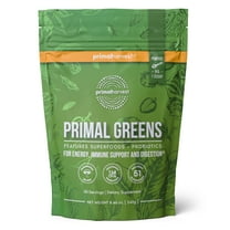 Primal Harvest Greens Powder, 30 Scoops, Veggie Fruit and Vegetable Blend for Smoothies