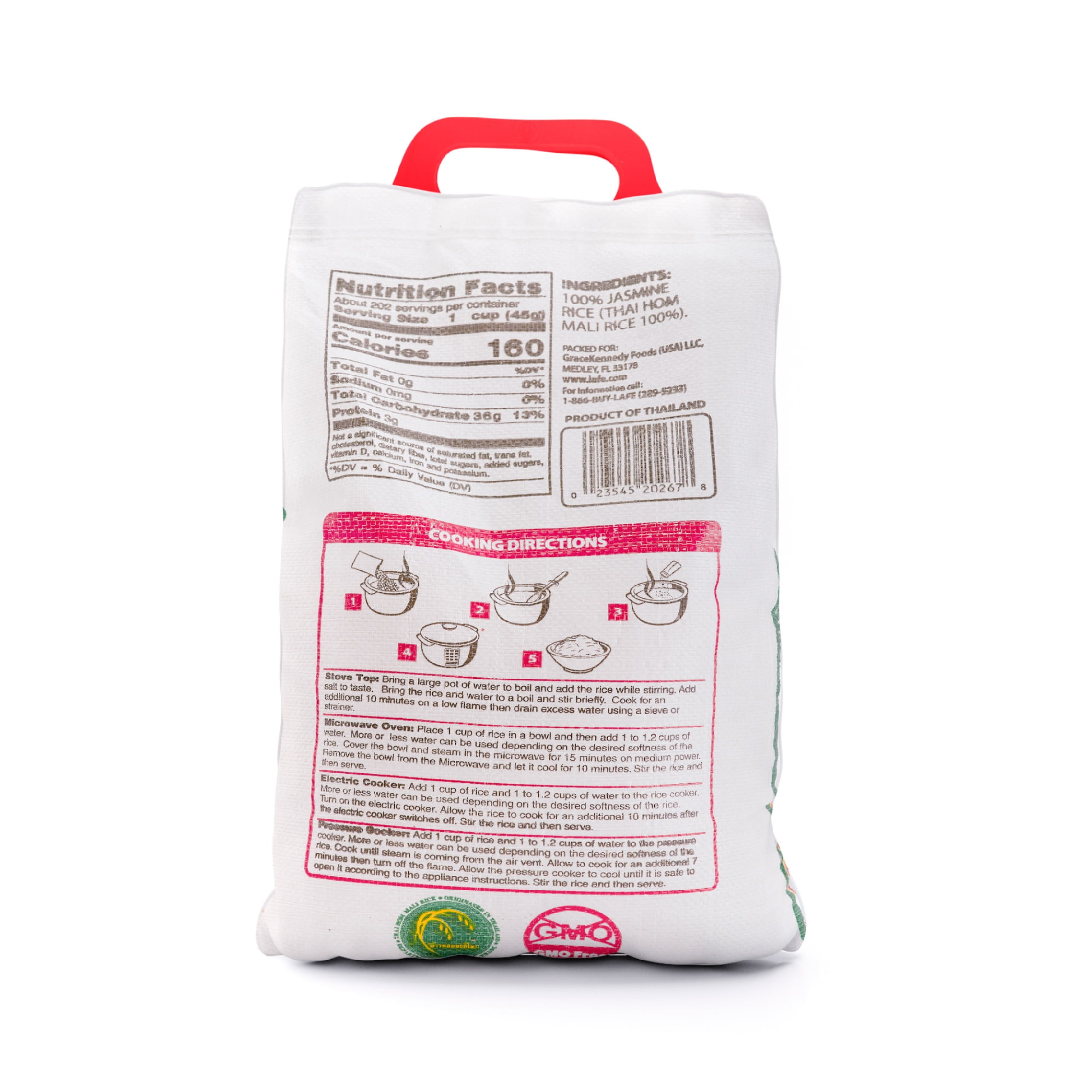 La Fe Authentic Jasmine Rice, 20 lbs Bag