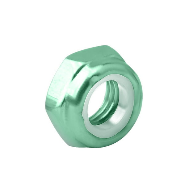 Speravity Accesorios de bloqueo de tuerca de monopatín, piezas de monopatín, ajuste modificado, pieza de Hardware de Color sólido firme, Herramientas y ferretería Verde