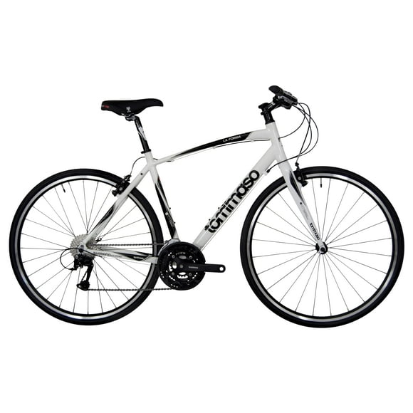 Tommaso La Forma Lightweight Aluminum Hybrid Bike -White/Black - Medium