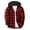 Red, variant on Mgmyaa Men's Plaid Hooded Shirt Button Up Long Sleeve Casual Wear Top Button Down Shirts