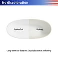 thumbnail image 6 of Rainlex 49" Freestanding Soaking Solid Surface Bathtub in White, 6 of 12
