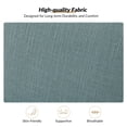 thumbnail image 5 of Tina's Home Mid-Century Modern Accent Chair Upholstered Armchair with Solid Wood Legs, Removable Cushion Comfy Reading Chair for Living Room Bedroom, Blue, 5 of 10