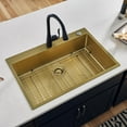 thumbnail image 4 of Ruvati 33 x 22 inch Drop-in Topmount Kitchen Sink Single Bowl, 4 of 10