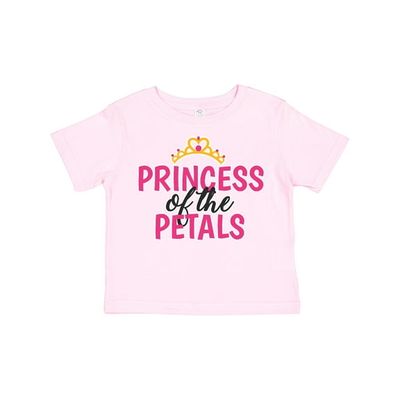 Inktastic Princess of the Petals with Crown Girls Toddler T-Shirt
