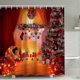 thumbnail image 3 of 2026 Christmas Shower Curtain, Bathroom Decor Set with Hooks, 3 of 3