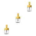 thumbnail image 1 of QualitChoice Telescopic Spoon Seasoning Tank Container Pepper Glass Jar Storage Box Sugar Spice Pot BBQ Kitchen Herbs Organizer Yellow 3PCS, 1 of 6