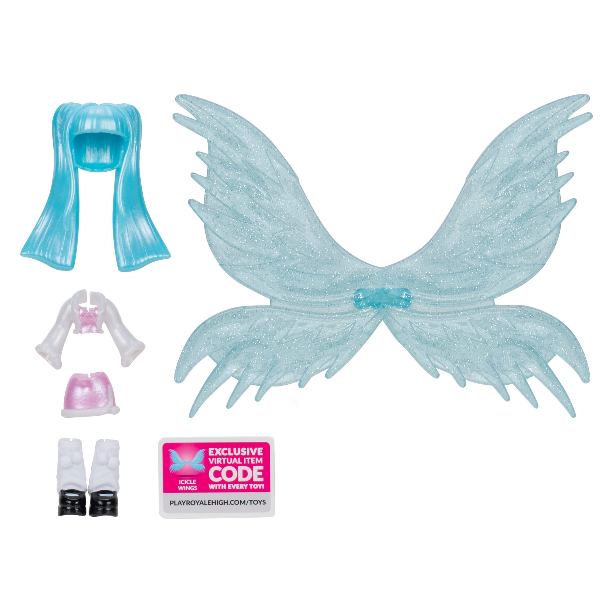 Royale High 3” Ice Fairy Fashion Doll - 1 Figure with 9 Fashion Accessories - Virtual Item Code Included - Series 1 - Ages 5+