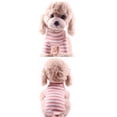 thumbnail image 4 of CICRKHB Dog Clothes Pet Winter Stripe Color Bottoming Dog Costumes Pet Dog Cat Clothes Vest Shirt Pet Supplies Pink, 4 of 5