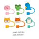 thumbnail image 3 of 12 piezas de puntas de pajita con dibujos de animales, cubrepajitas, adorables cubiertas para pajitas, decoraciones de pajitas., 3 of 7