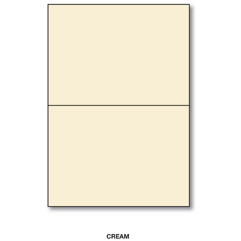 Half Fold Cream Greeting Cards Uncoated 80lb (216gsm) Cardstock 5