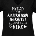 thumbnail image 4 of Inktastic My Dad is a Respiratory Therapist and a Hero Women's Plus Size V-Neck T-Shirt, 4 of 5