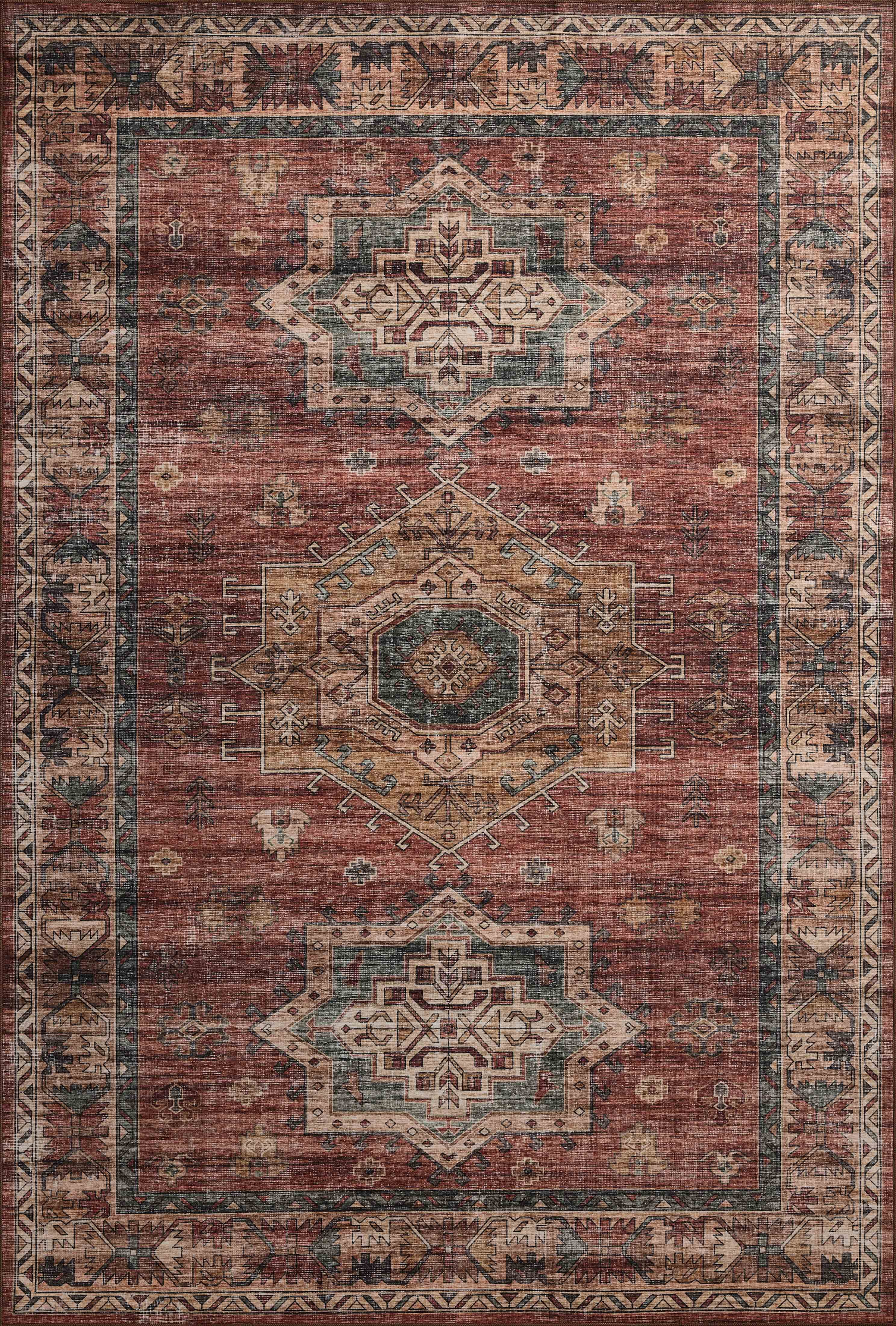 Loloi Anniston Spice / Multi Machine Washable Area Rug