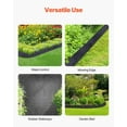 thumbnail image 7 of Multi-Use Recycled Rubber Mulch Mat, 2 Rolls 120" L x 4.5" W, Permanent Black Garden Edging for Landscaping Pathways, Flower Bed Borders & Vegetable Garden Protection, 7 of 7