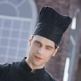 thumbnail image 5 of HOOWIFFY Breathable Cooking Cap Black Polyester Cotton 1Set Comfortable to Wear for Men, 5 of 8