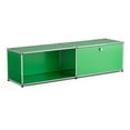 thumbnail image 2 of Raffle Pinker Metal Storage Cabinets with Door,Floor Storage Organizer Modern Steel Locker for Home Office,Assembly Required,Green, 2 of 6