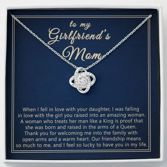 Girlfriends Mom Necklace, Girlfriend’s Mom Mothers Day Gift, Girlfriend Mom Gift, Meaningful Message