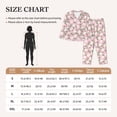 thumbnail image 4 of Lsque Daisies Flowers Pattern Long Sleeve Pajama Set for Women - Soft 2-Piece Sleepwear and Loungewear Set with Pockets, Comfy Nightwear-XX-Large, 4 of 7